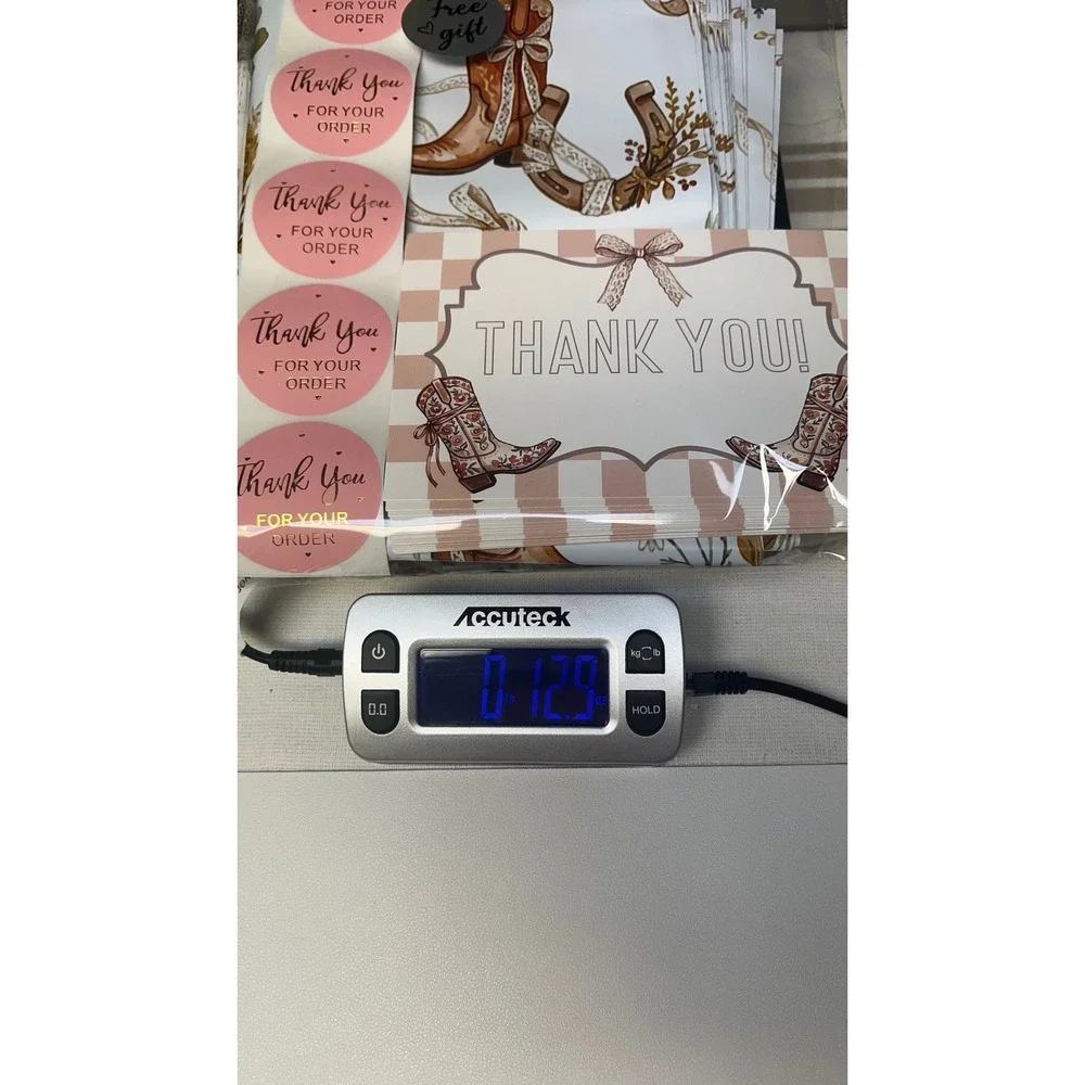 45pc Western Cowgirl Shipping Bundle 14x17 Poly Mailers Thank You Cards